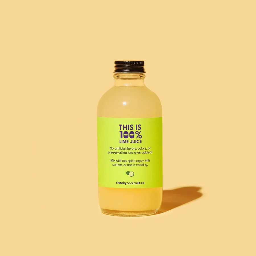 100% Lime Juice - 4oz Pantry Cheeky Cocktails 
