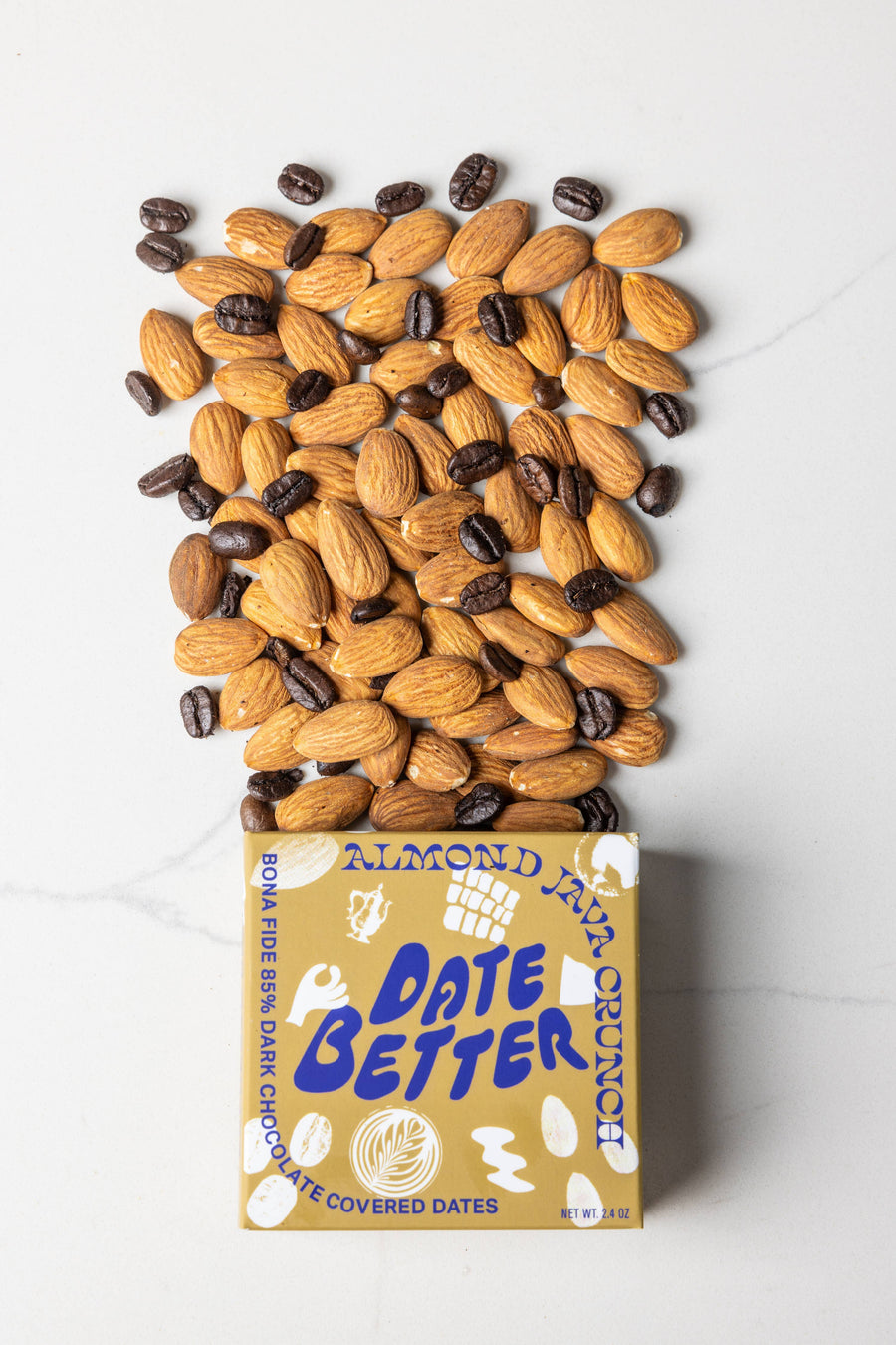 Almond Java Crunch, chocolate covered dates Pantry Date Better Snacks 