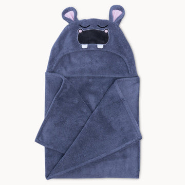 Bamboo Hippo Hooded Towel for Kids Mini Chill Natemia 