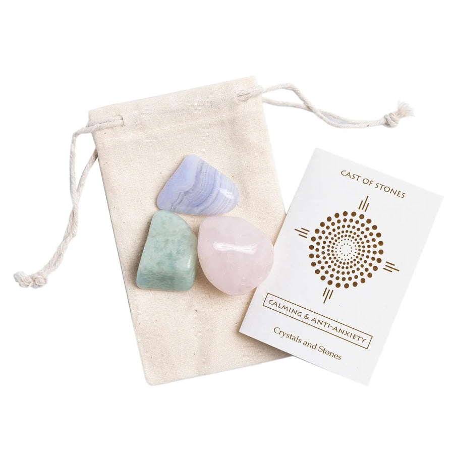 Calming + Anti-Anxiety Stone Set Home Cast of Stones 