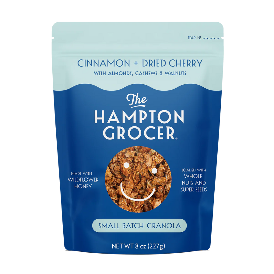 Cinnamon + Dried Cherry Small Batch Granola Pantry The Hampton Grocer 
