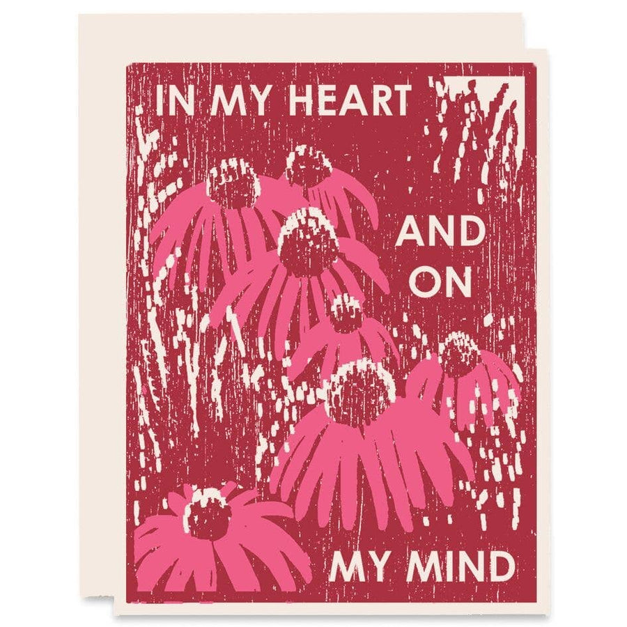 Coneflowers on My Mind Friendship Card Stationary & Gift Bags Heartell Press 