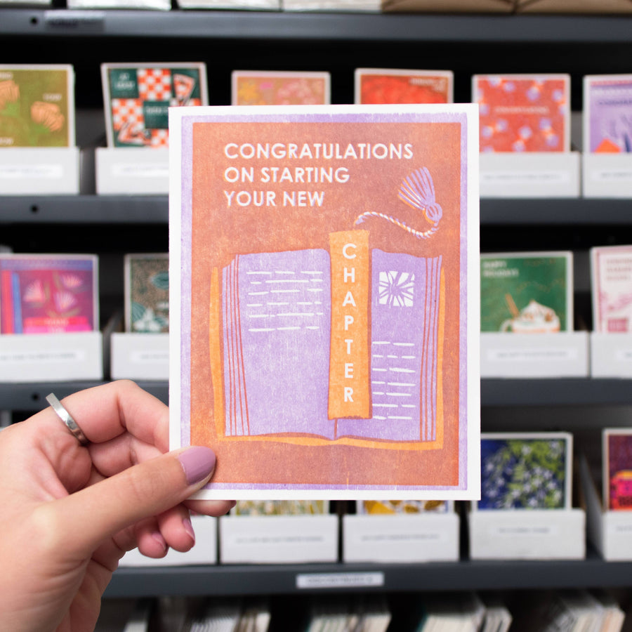 Congrats New Chapter Card Stationary & Gift Bags Heartell Press 