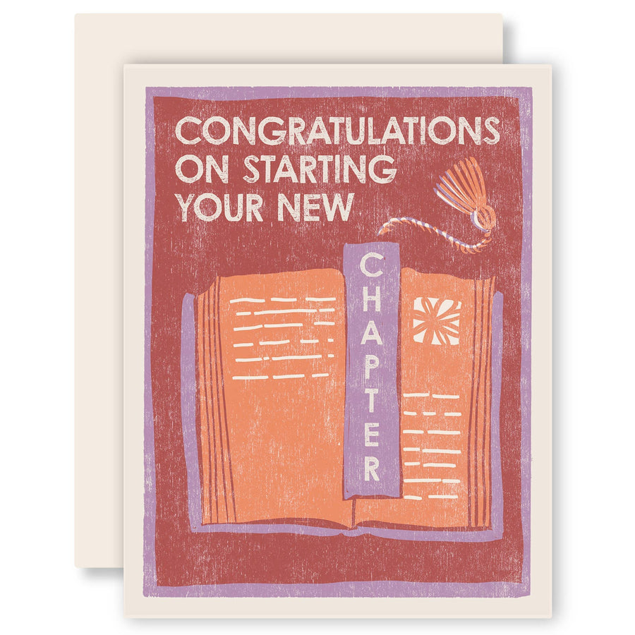 Congrats New Chapter Card Stationary & Gift Bags Heartell Press 