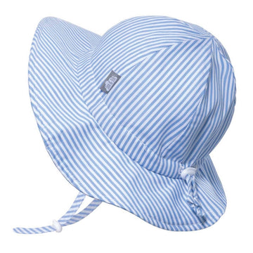 Cotton Floppy Sun Hat - Blue Stripes Mini Chill Jan & Jul 