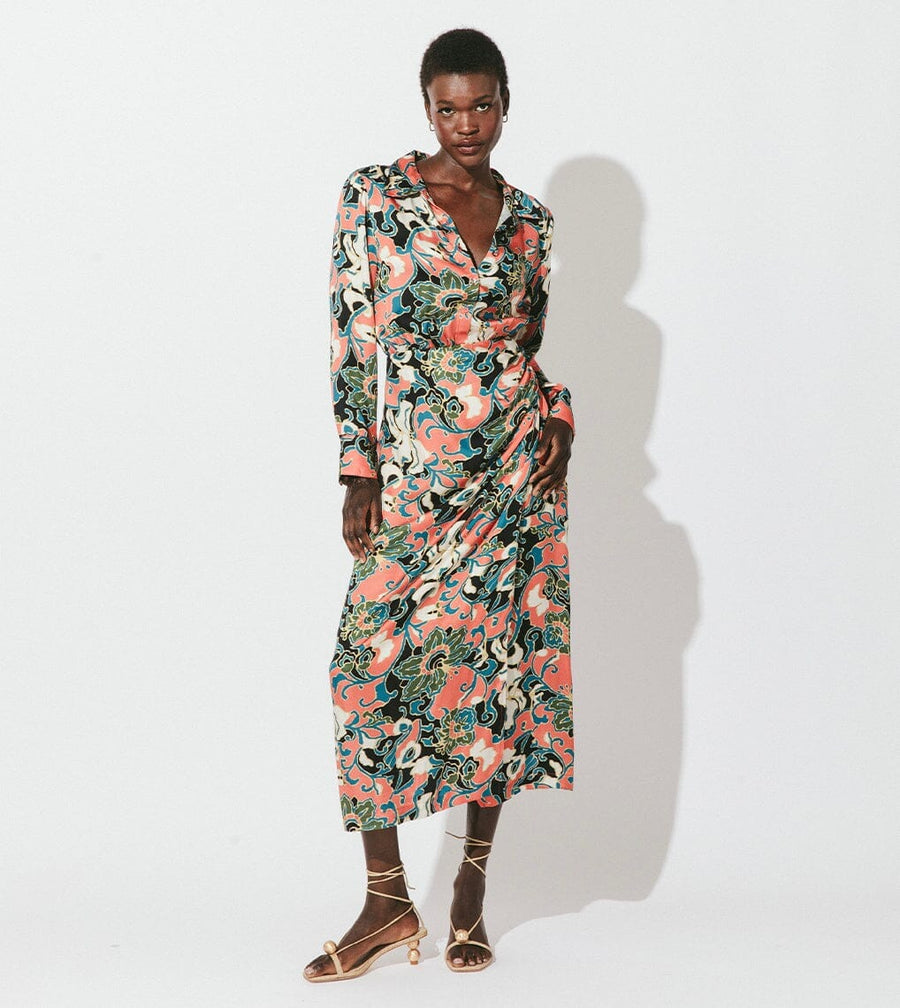 Edna MIDI Dress Gypsy Bloom Clothing Cleobella XS 