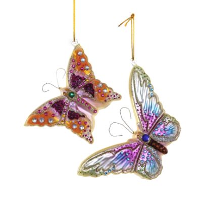 Enchanted Papillon Ornament Home Decor Cody Foster Orange 