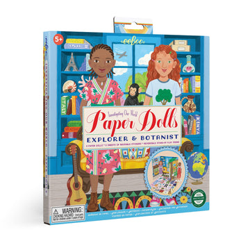 Explorer and Botanist Paper Doll Set Mini Chill eeBoo 