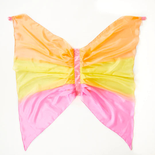 Fairy Wings - 100% Silk Dress-Up For Pretend Play Mini Chill Sarah’s Silks Hummingbird Pink 