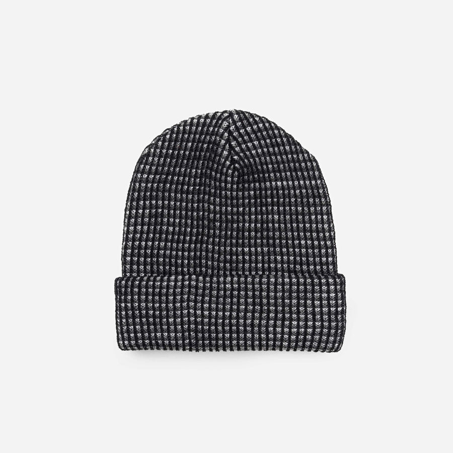 Grid Simple Rib Hat Accessories Verloop Black Gray 