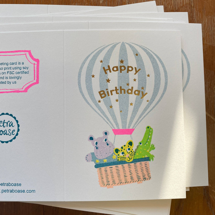 Hot Air Balloon Card Stationary & Gift Bags Petra Boase Ltd 