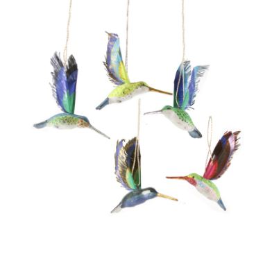 Hummingbird Ornament Home Decor Cody Foster Navy 