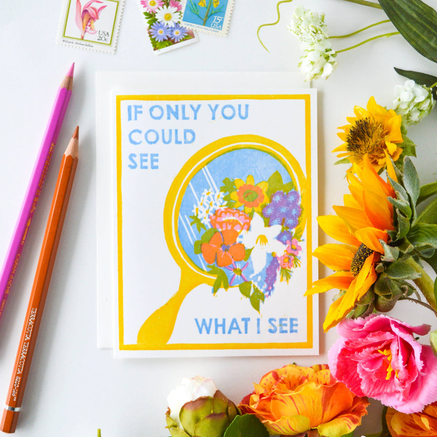 If Only You Could See Encouragement Card Stationary & Gift Bags Heartell Press 