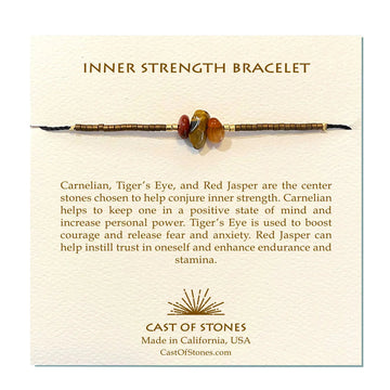 Inner Strength Intention Bracelet Jewelry Cast of Stones 