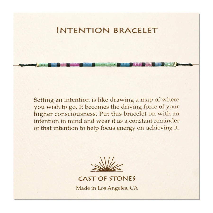 Intention Bracelet- Neon Pop Jewelry Cast of Stones 