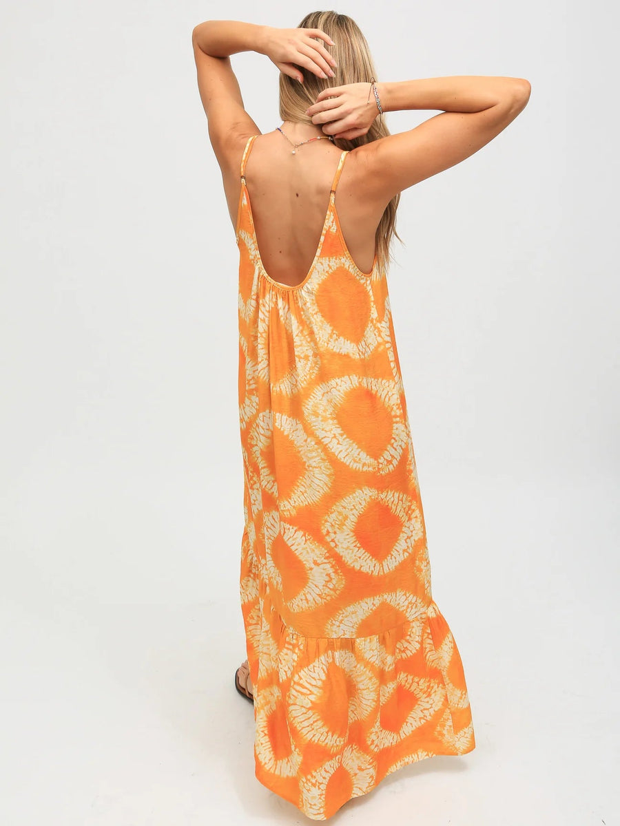 Laney Dress - Tangerine Clothing Electric & Rose 