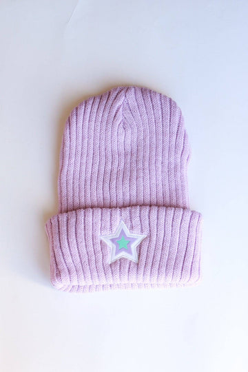 Lavender Star Beanie Mini Chill XOXO by magpies 