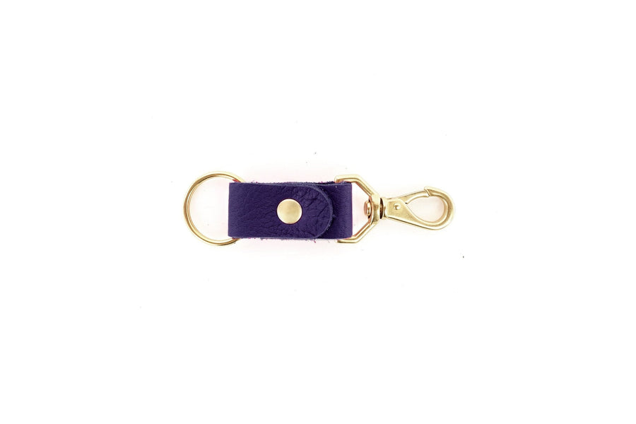 Leather Keychain Accessories Primecut Grape Leather 