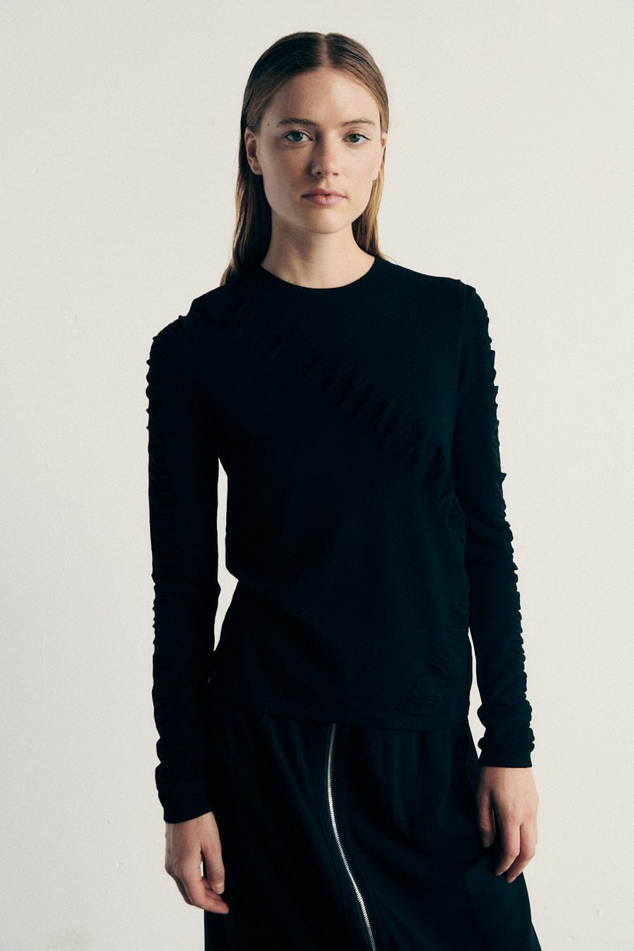Long sleeve jumper with gathers Clothing Sita Murt 