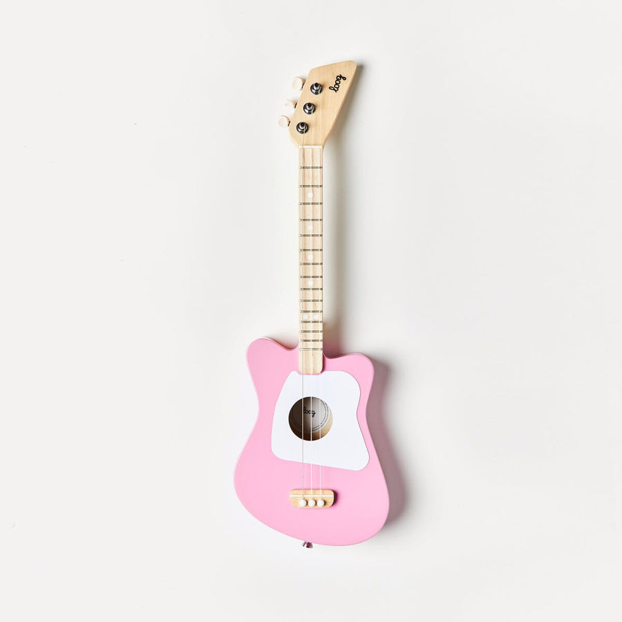 Loog Mini Acoustic Mini Acoustic Guitars Loog Guitars Pink 