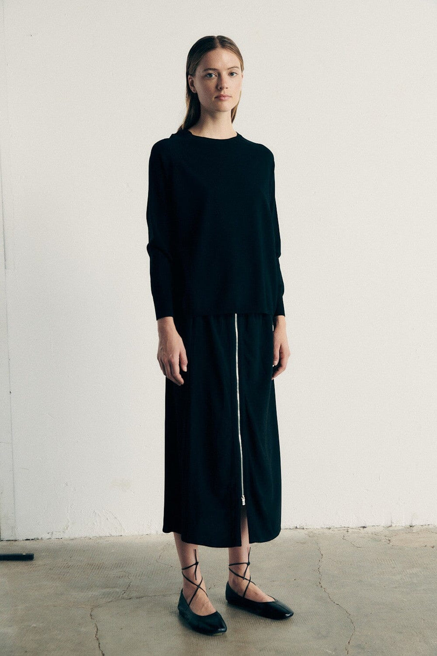 Midi skirt with zip Clothing Sita Murt 
