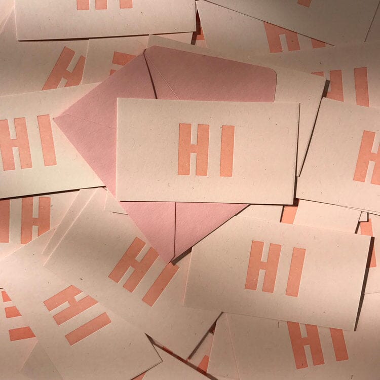 Mini Cards Stationary & Gift Bags Etc. Letterpress HI 