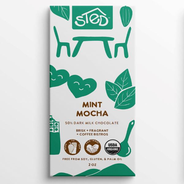 Mint Mocha Chocolate Bar Sted Foods 