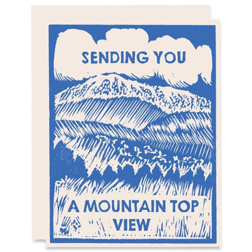 Mountain Top View Friendship Card Stationary & Gift Bags Heartell Press 
