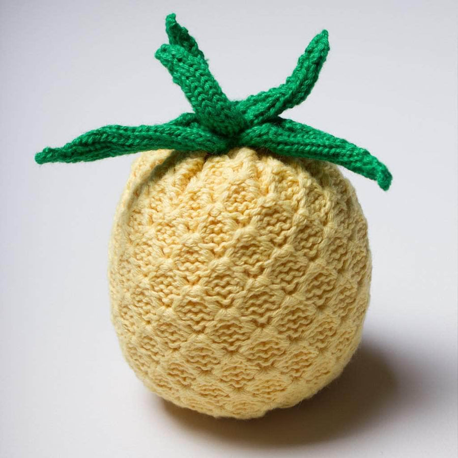 Organic Baby Gift Set - Handmade Newborn Romper, Bonnet Hat & Rattle Toy | Pineapple Baby Gift Sets Estella 