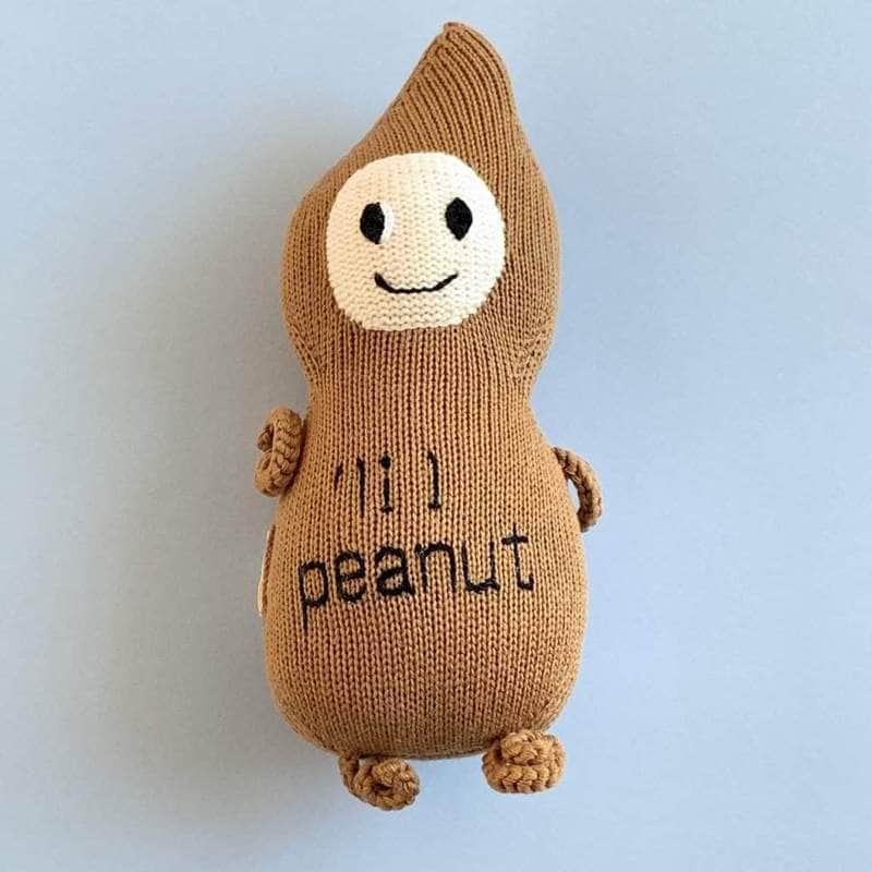 Organic Baby Gift Set - Knitted Baby Romper & Stuffed Animal, Lil Peanut Baby Gift Sets Estella 
