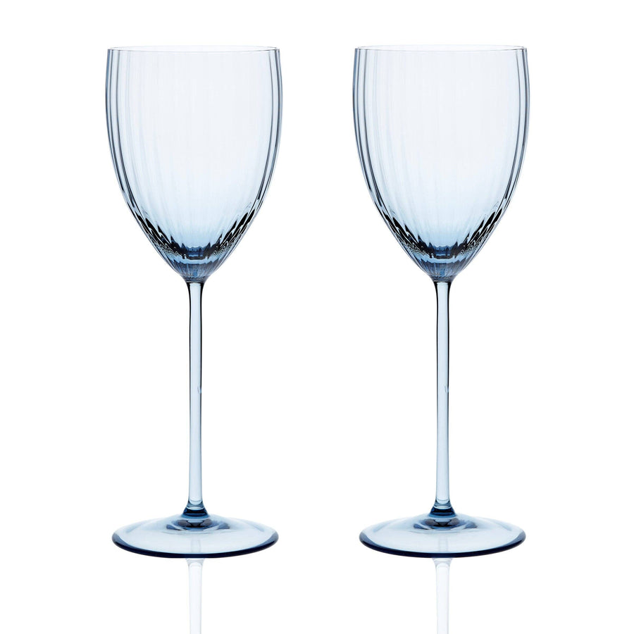 Quinn Ocean White Wine Glasses Set/2 Tabletop Caskata 
