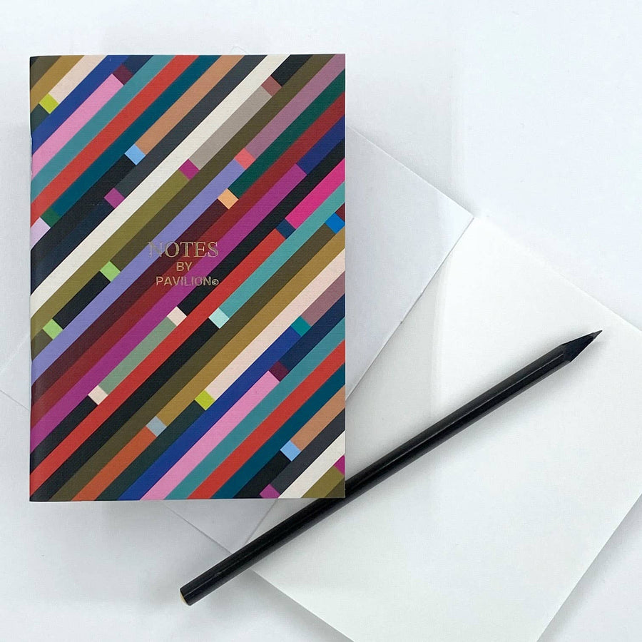 Stripes A6 Mini Notebook Jotter Stationary & Gift Bags Pavilion 