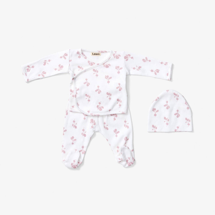 Take Me Home Outfit - Mini Radish | Mauve: Newborn Lewis 
