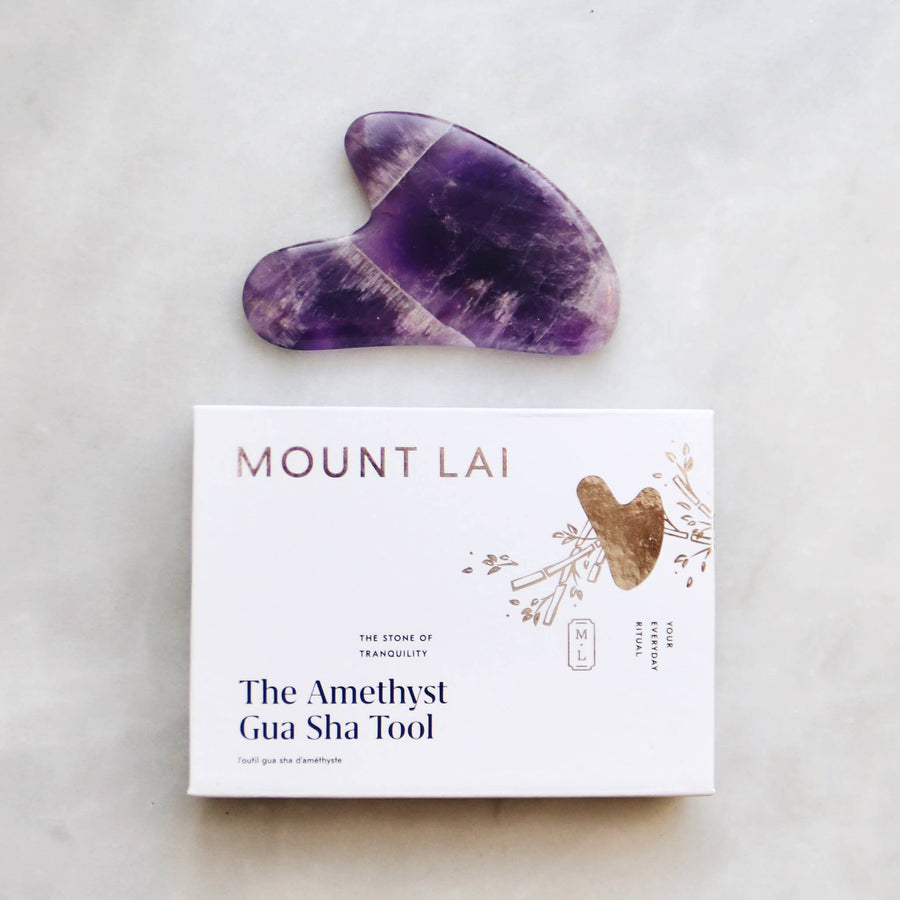 The Amethyst Gua Sha Facial Lifting Tool Skincare Mount Lai 