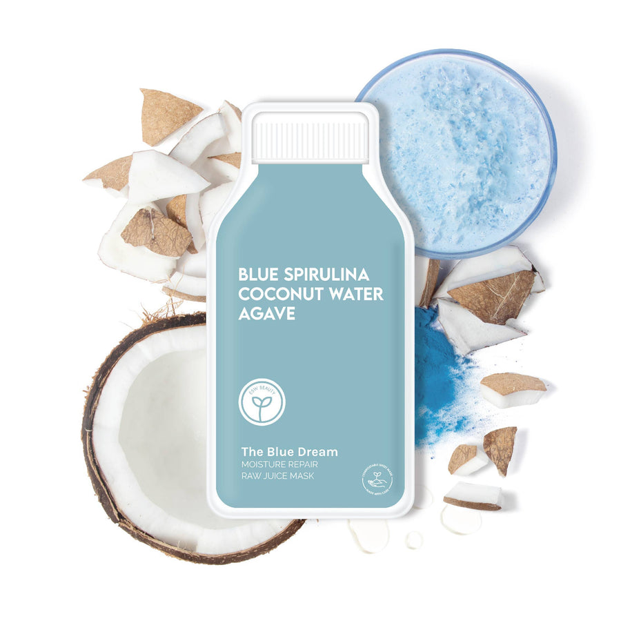 The Blue Dream Moisture Repair Raw Juice Mask Skincare ESW Beauty 