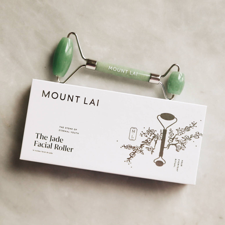 The De-Puffing Jade Facial Roller Skincare Mount Lai 
