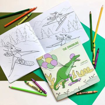The Dinosaurs: A Jurassic Adventure Coloring Book Mini Chill Amelie Legault 