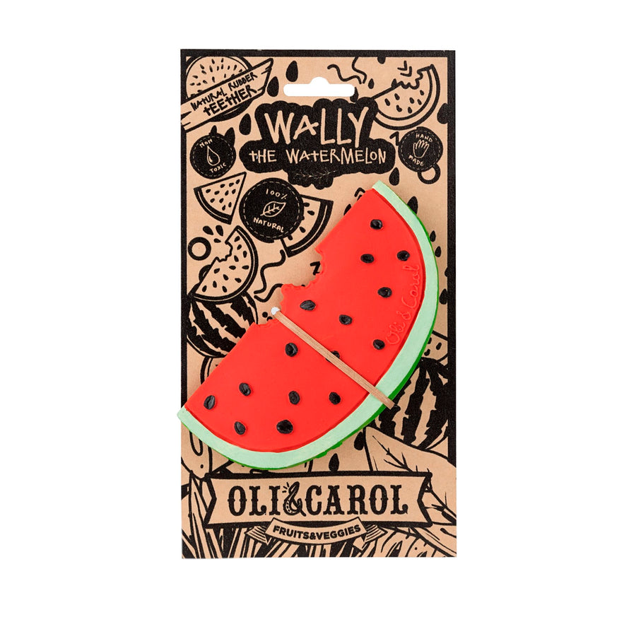 Wally the Watermelon Teether Mini Chill Oli & Carol US 