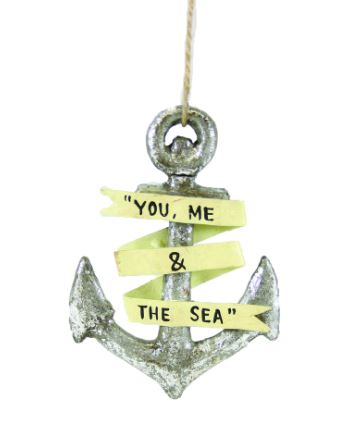 You, Me & the Sea Anchor Ornament Home Decor Cody Foster 