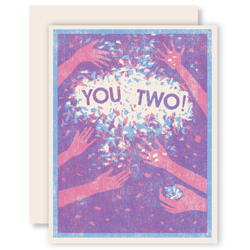 You Two! Confetti Card Stationary & Gift Bags Heartell Press 