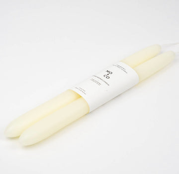 100% Beeswax Dipped Candles Home Decor Mo&Co Home Natural White 