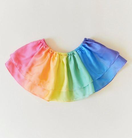 100% Silk Rainbow Tutu - Dress-Up Play Mini Chill Sarah’s Silks 