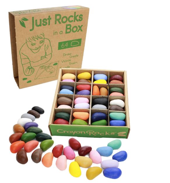 64 All-Natural Crayons Mini Chill Crayon Rocks 