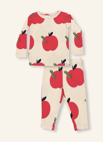 Apple Pajama Set Mini Chill Loocsy LLC 12-18M 