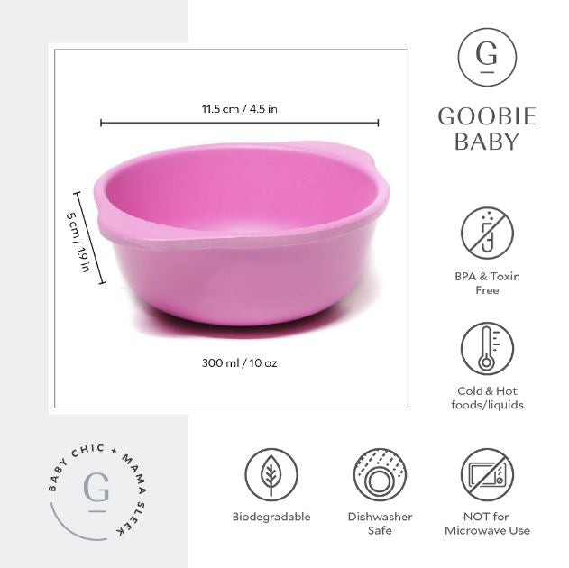 Bamboo Snack Bowl Set- Pinks Mini Chill Goobie Baby 