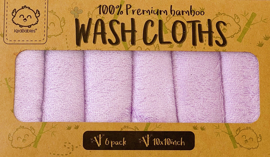 Bamboo Washcloth- Purple Mini Chill KeaBabies 