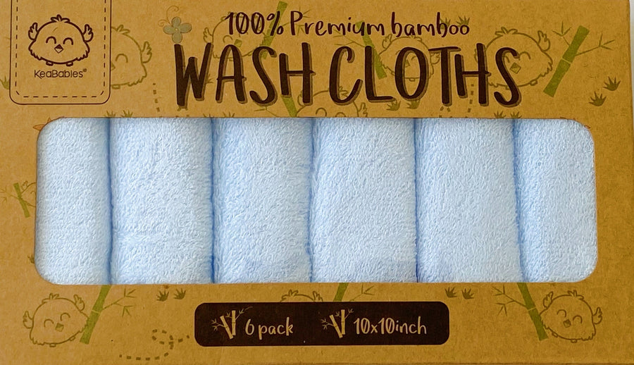 Bamboo Washcloths- Blue Mini Chill KeaBabies 