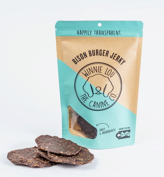 Bison Burger Jerky Dog Treats Pantry Winnie Lou - The Canine Co. 