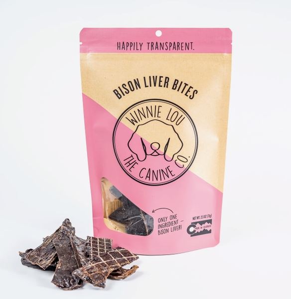 Bison Liver Bites Dog Treats Pantry Winnie Lou - The Canine Co. 