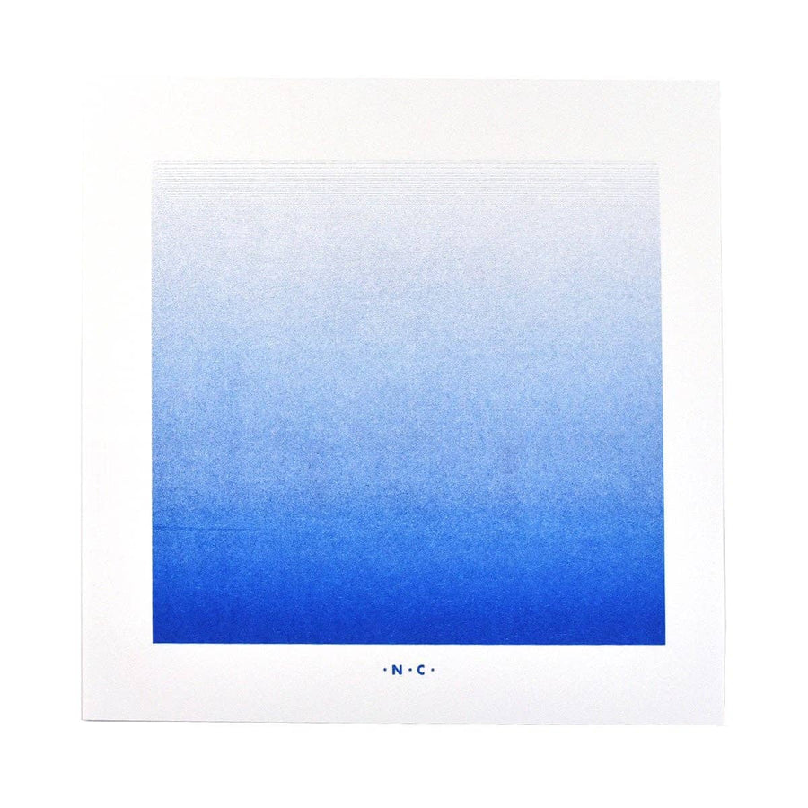 Blue Gradient - Art Risograph Print Home Decor Next Chapter Studio 